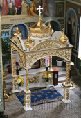№3540 Сень на гробницу бело-золоченая