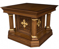 №1267 Престол дубовий (риза на престол) 126х126 см №1267 Престол дубовий (риза на престол) 126х126 см