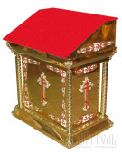 №1357 Аналой центральний 90х65х95 см нітрид титану з литими накладкамм