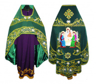 №1532 Облачення руське вишите з іконою Трійці, риза на священника, фелон