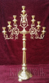 №4907 Семисвечник запрестольный с лирой, конусная труба